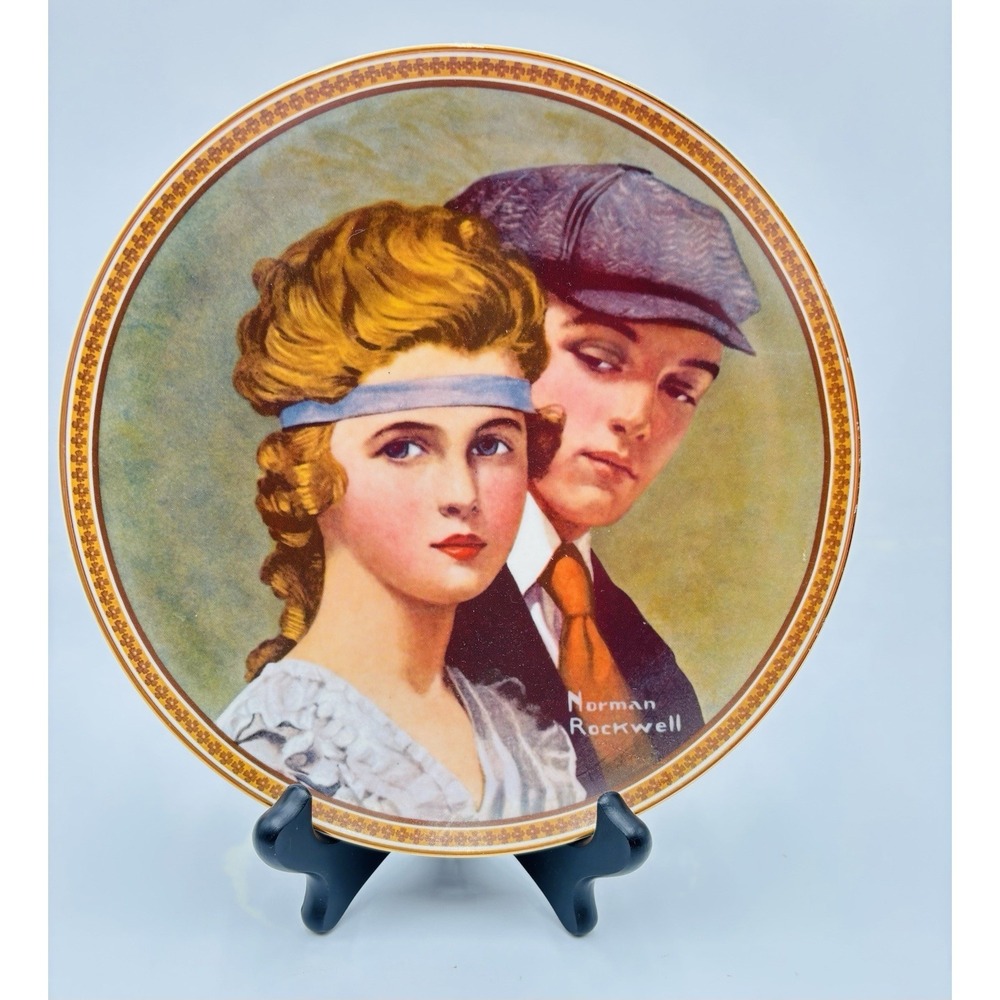 Norman Rockwell Meeting on the Path Collector Plate Knowles Bradex VTG